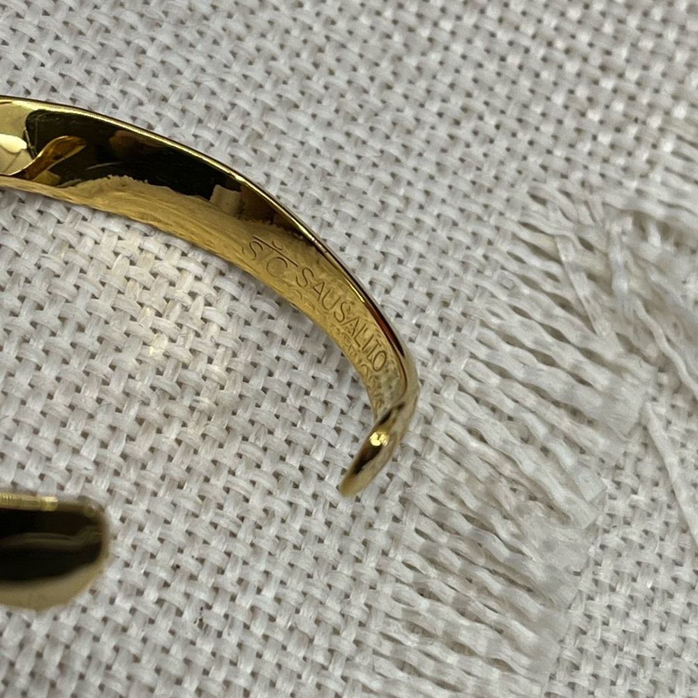 Vintage Sausalito Craftworks Mixed Metal Bracelet â Small Wrist Size - Picture 9 of 16